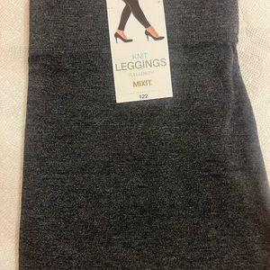 Charcoal colored Knit Leggings